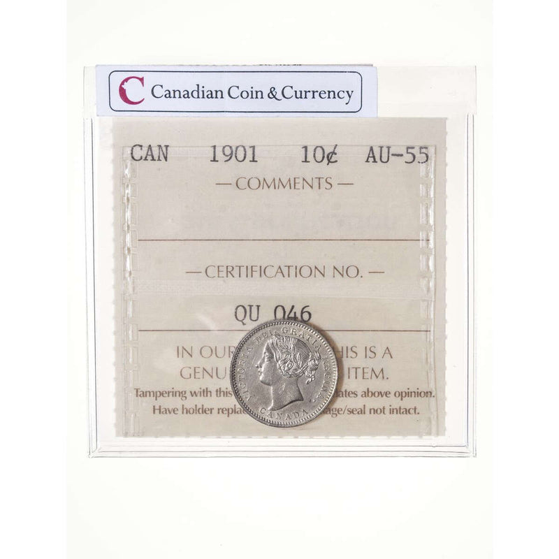 10 cent 1901  ICCS AU-55