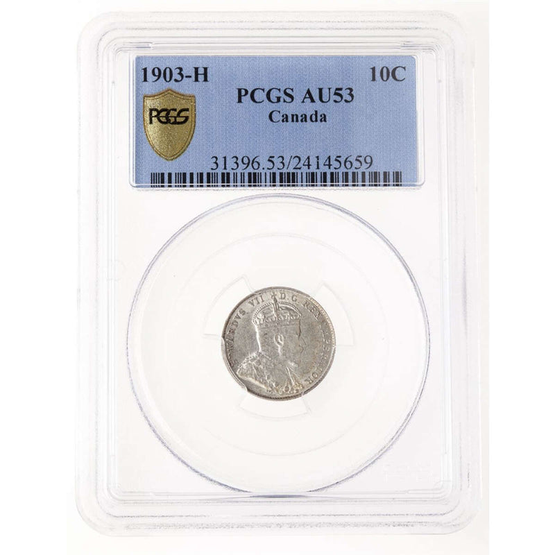 10 cent 1903H  PCGS AU-53