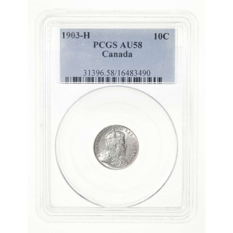 10 cent 1903H  PCGS AU-58
