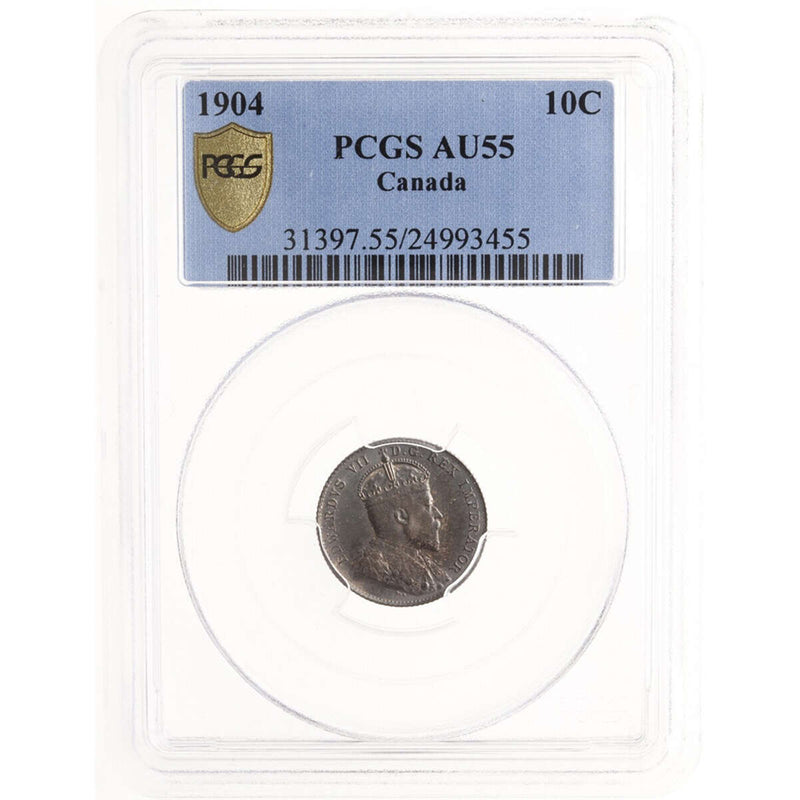 10 cent 1904  PCGS AU-55
