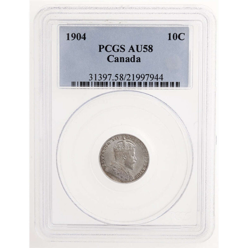 10 cent 1904  PCGS AU-58
