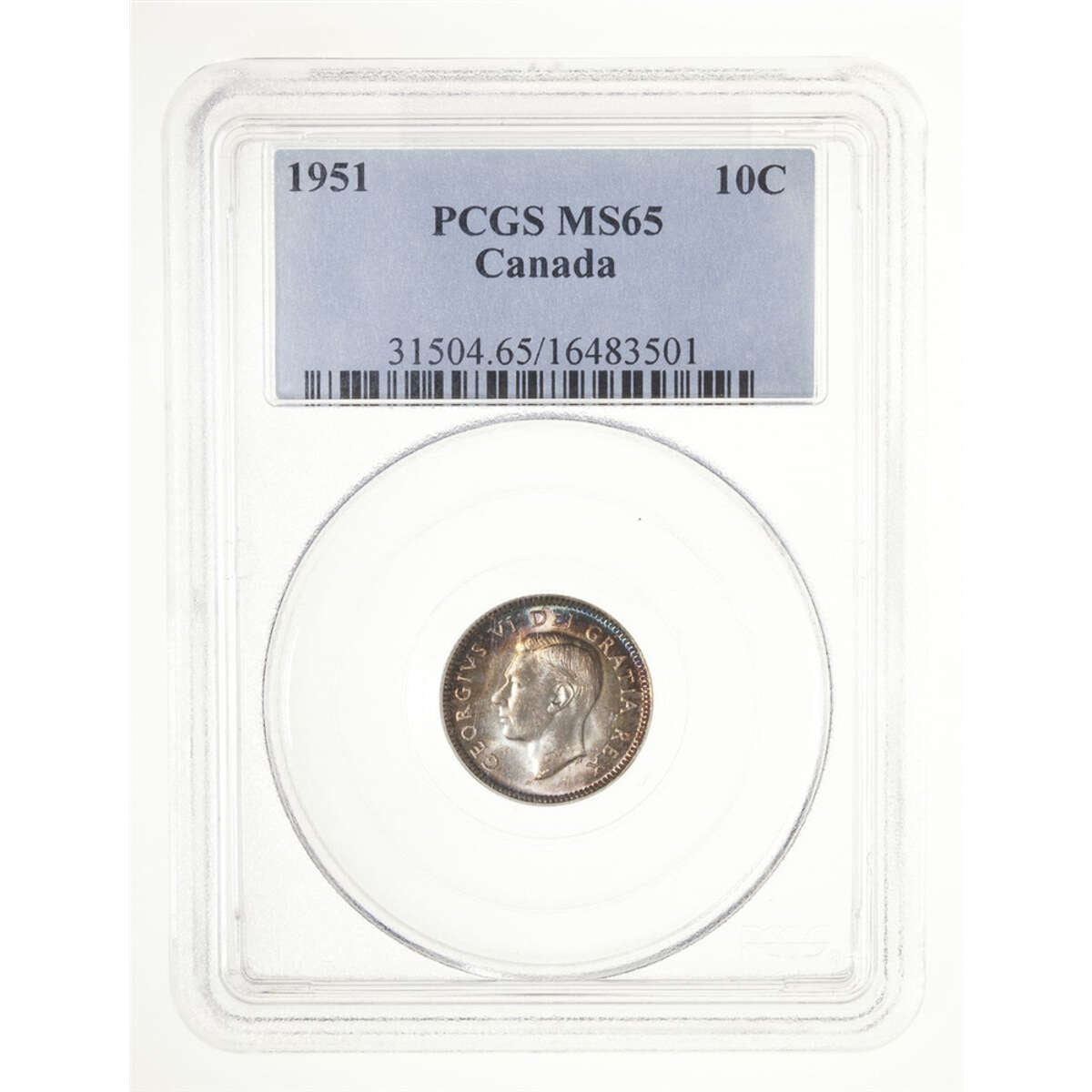 10 cent 1951  PCGS MS-65