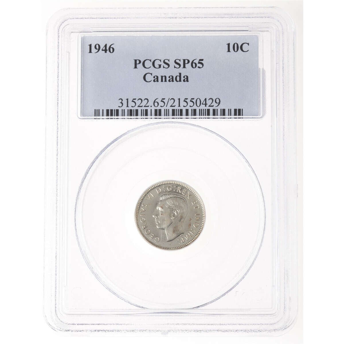 10 cent 1946 Heavy Cameo PCGS SP-65