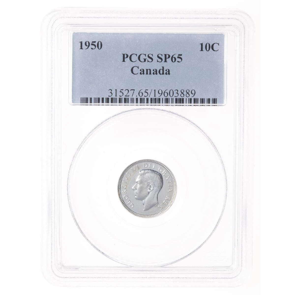 10 cent 1950  PCGS SP-65