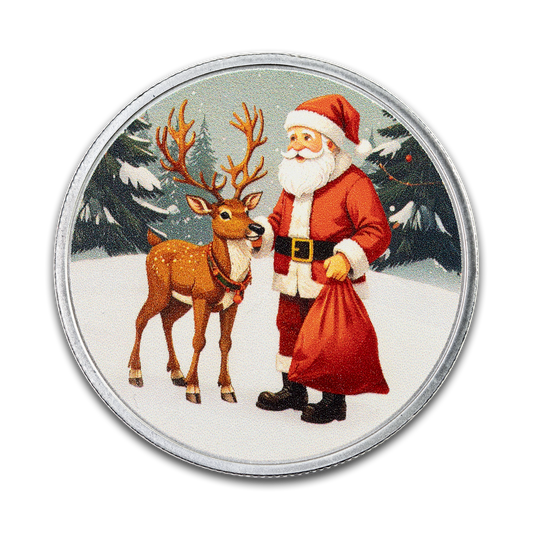 Santa's Workshop - 1 oz Pure Silver Round