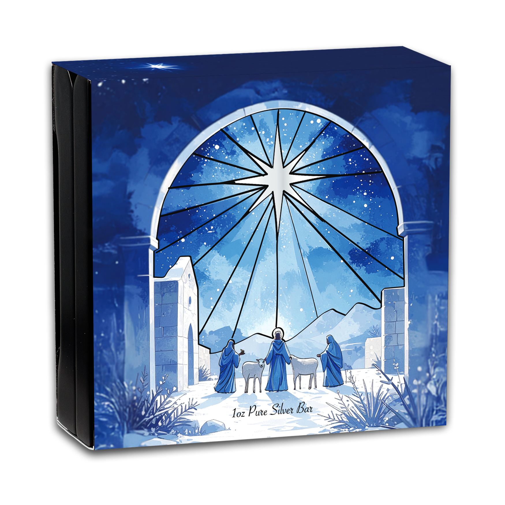 Holiday Nativity - 1 oz Pure Silver Bar