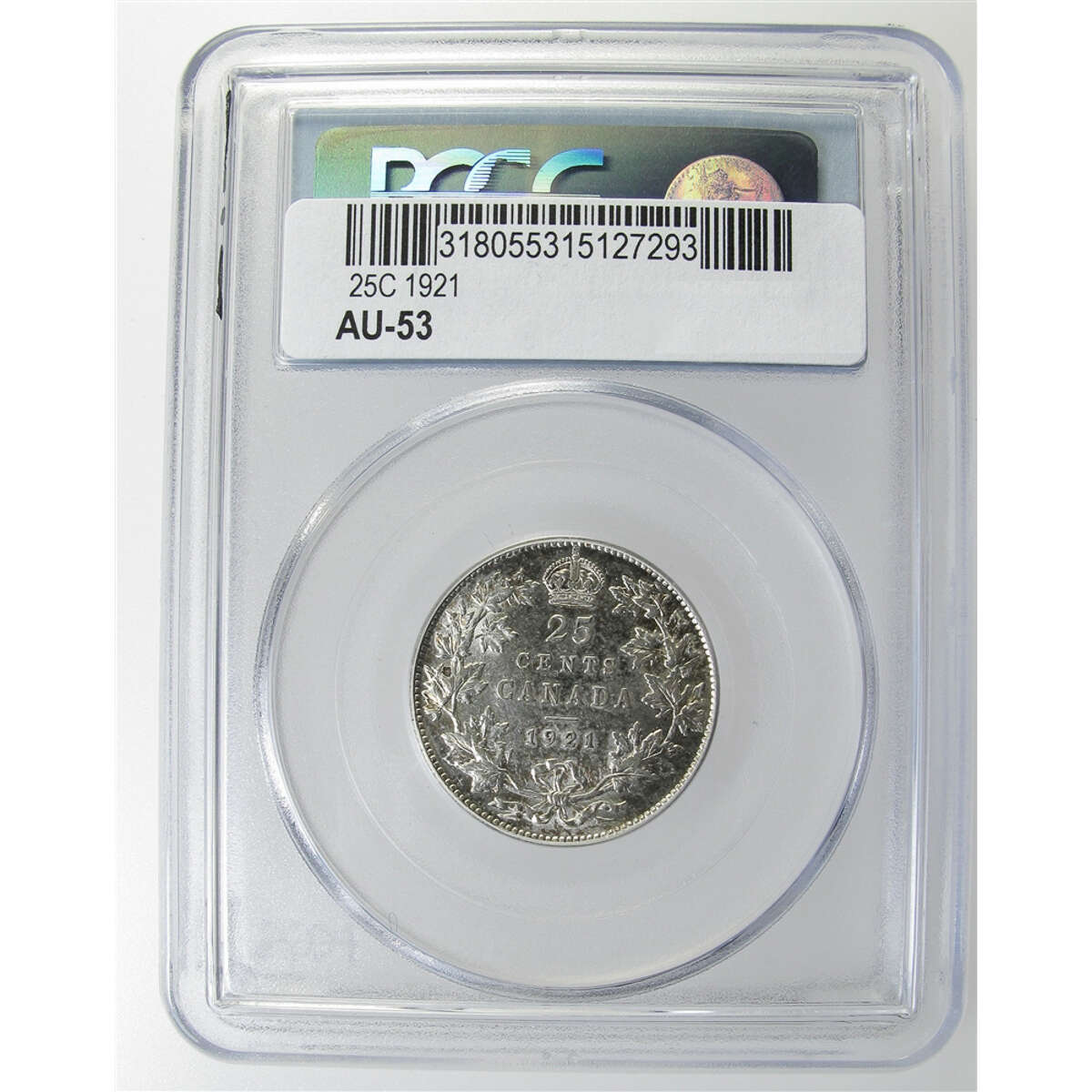 25 cent 1921  PCGS AU-53