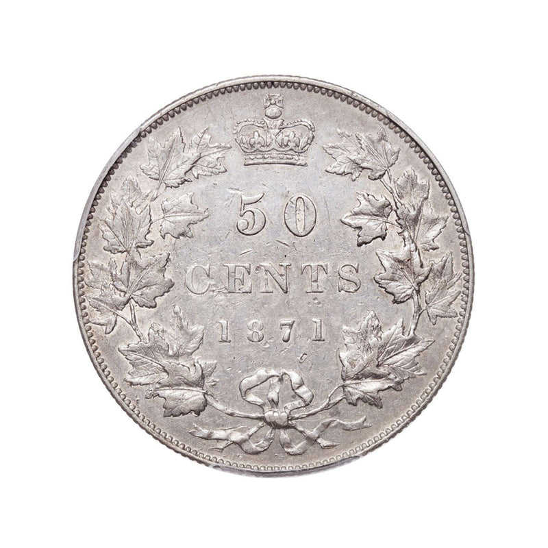 50 cent 1871 Obv 2 PCGS EF-45