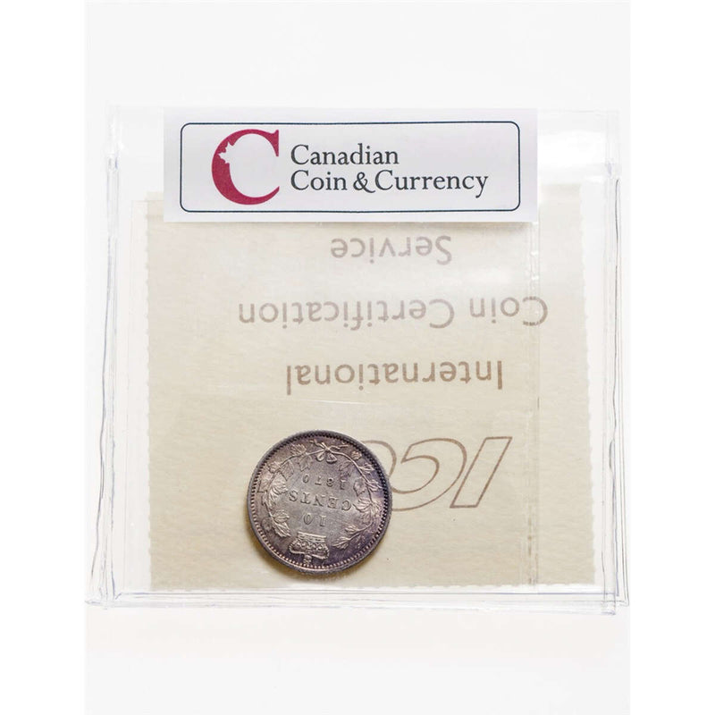 10 cent 1870 Narrow 0 ICCS AU-55