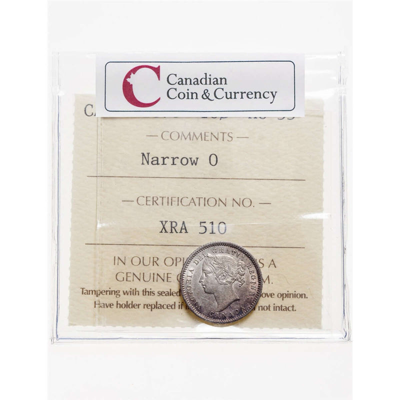 10 cent 1870 Narrow 0 ICCS AU-55