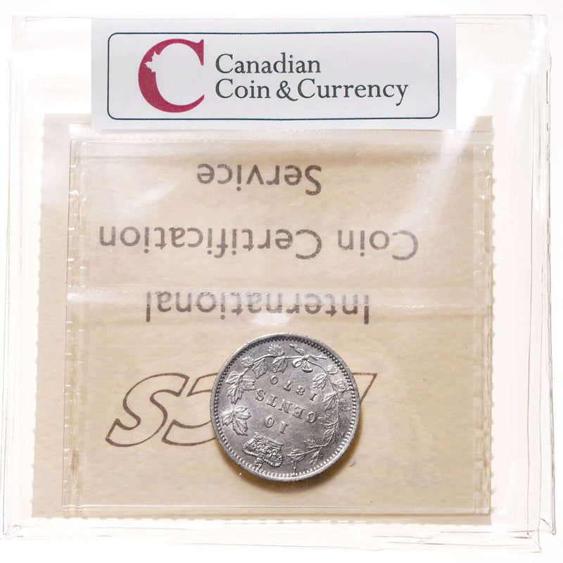 10 cent 1870 Wide O ICCS EF-45