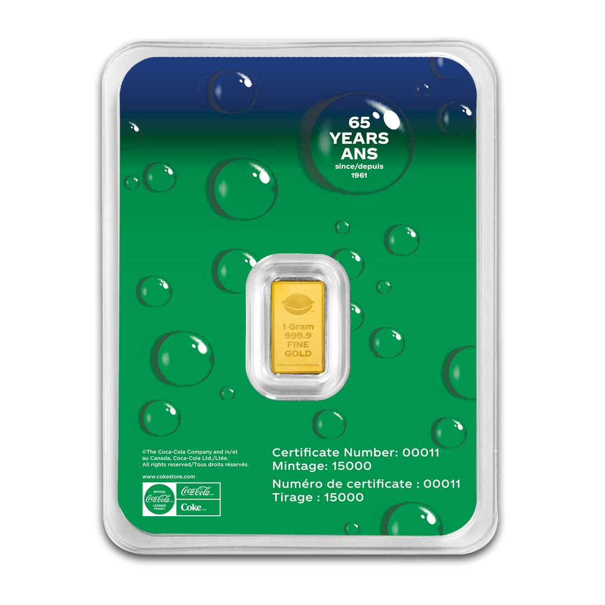 Sprite® - 1g Pure Gold Bar