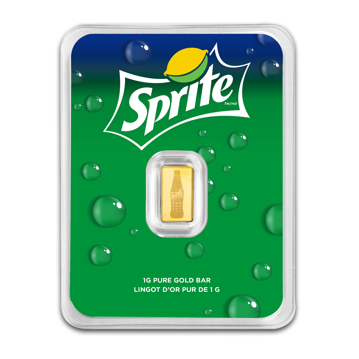 Sprite® - 1g Pure Gold Bar