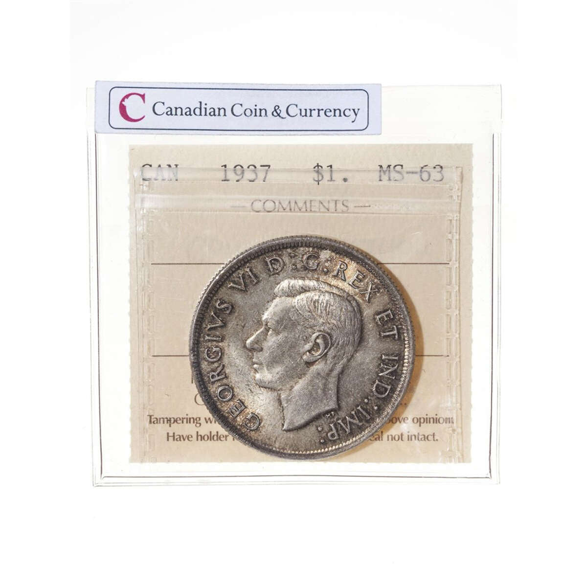 1 Dollar 1937  ICCS MS-63