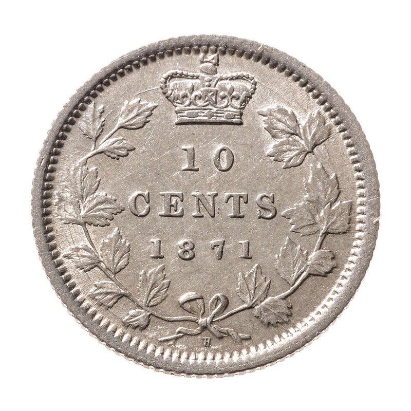 10 cent 1871H  ICCS EF-40