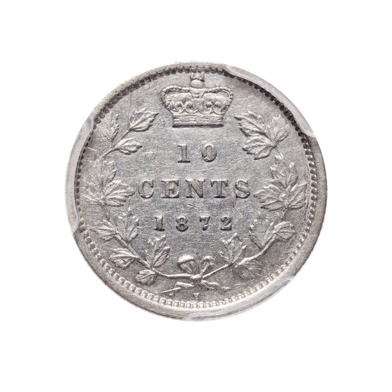 10 cent 1872H  PCGS AU-50