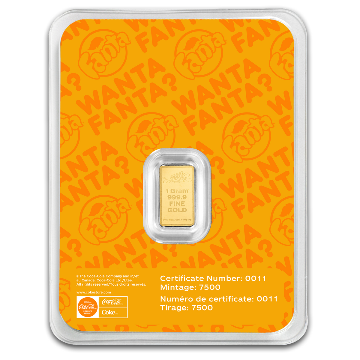 Fanta - 1g Pure Gold Bar