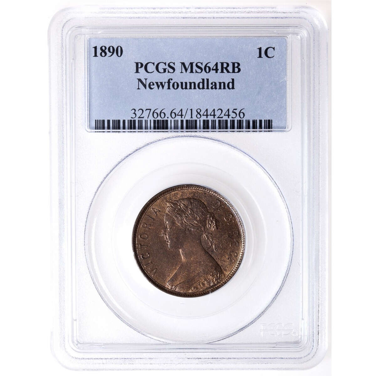 NFLD 1 cent 1890  PCGS MS-64