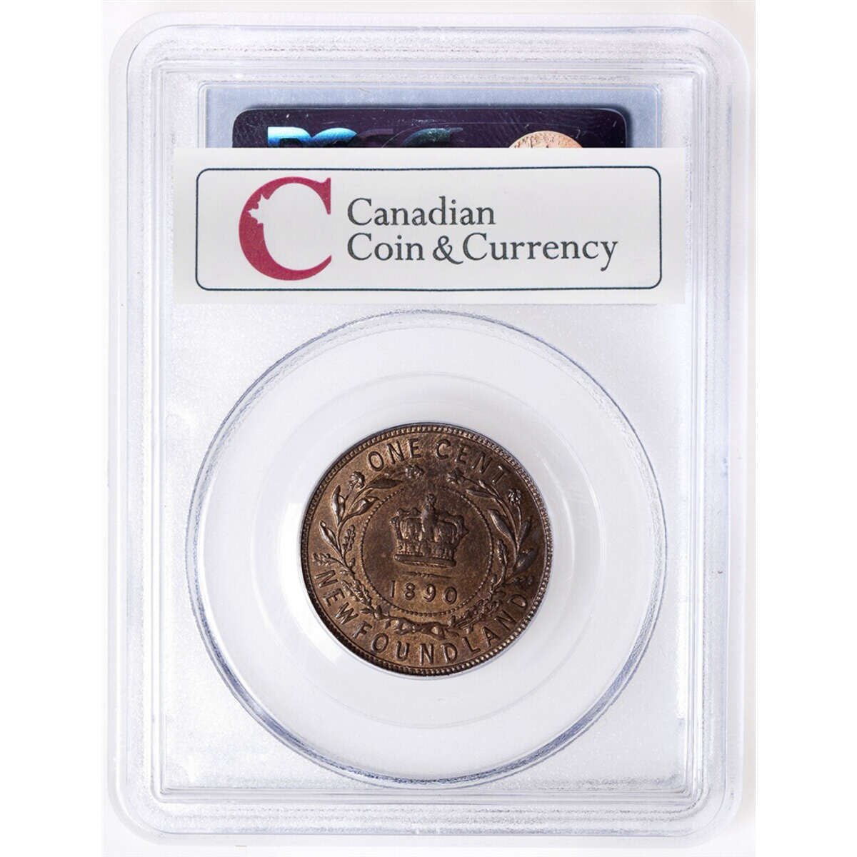 NFLD 1 cent 1890  PCGS MS-64