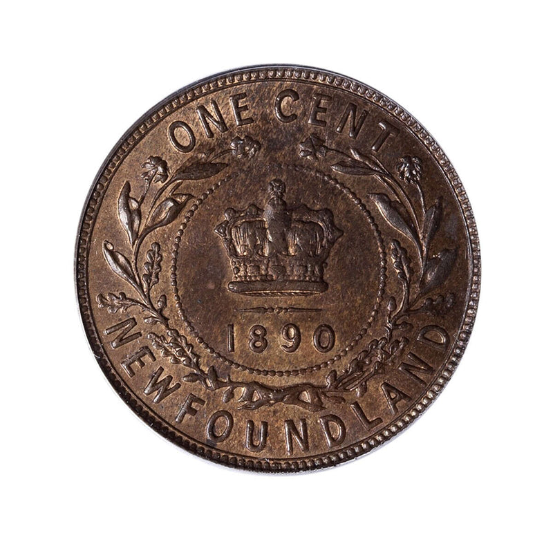 NFLD 1 cent 1890  PCGS MS-64