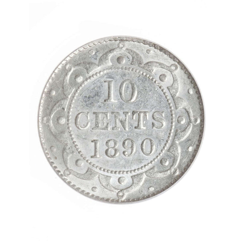 NFLD 10 cent 1890  PCGS AU-50