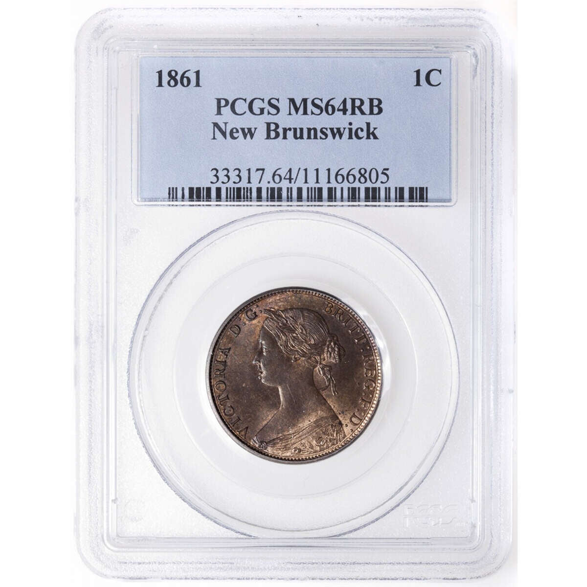 NB 1 cent 1861  PCGS MS-64