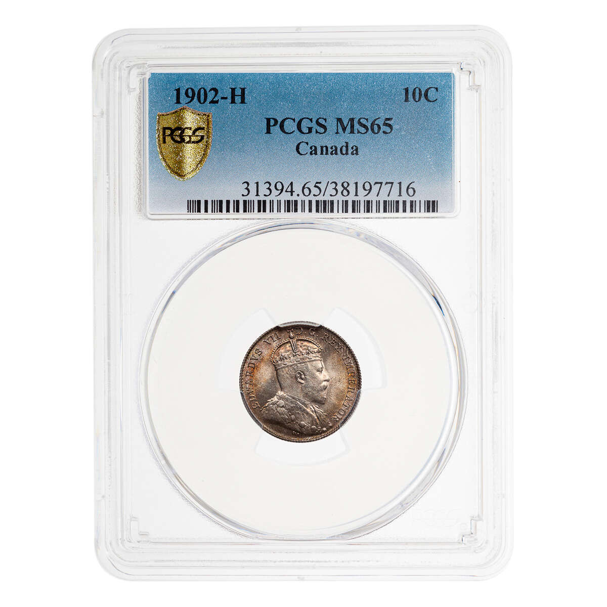 10 cent 1902H  PCGS MS-65