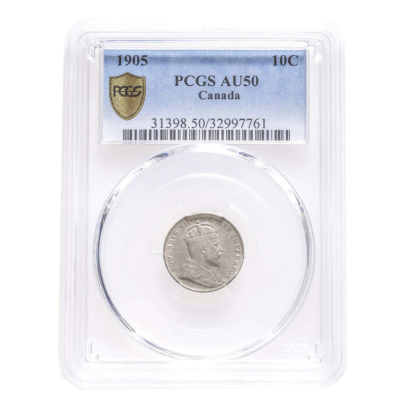 10 cent 1905  PCGS AU-50