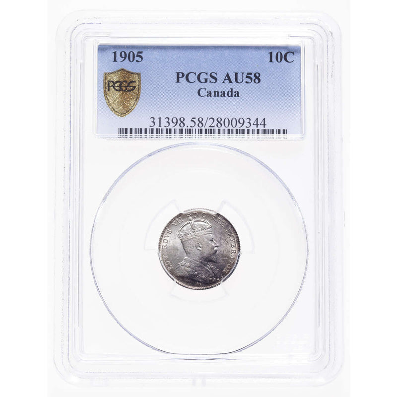 10 cent 1905  PCGS AU-58