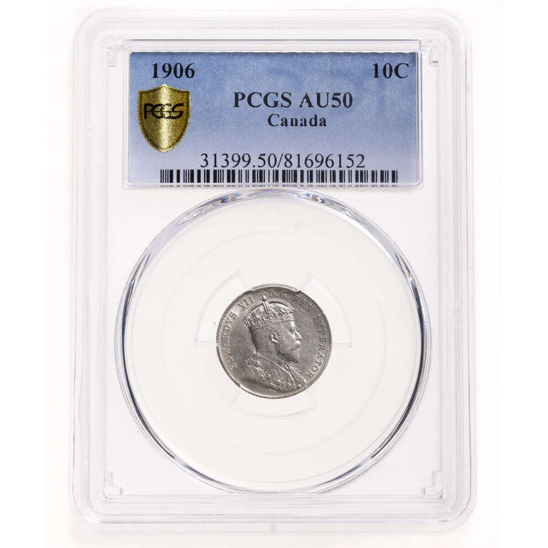 10 cent 1906  PCGS AU-50