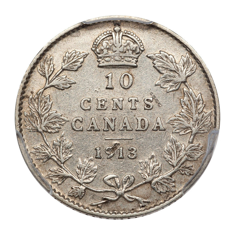 10 cent 1913 Broad Leaves PCGS EF-40