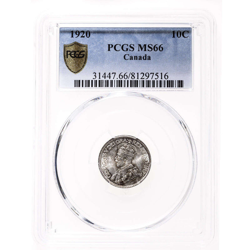 10 cent 1920  PCGS MS-66