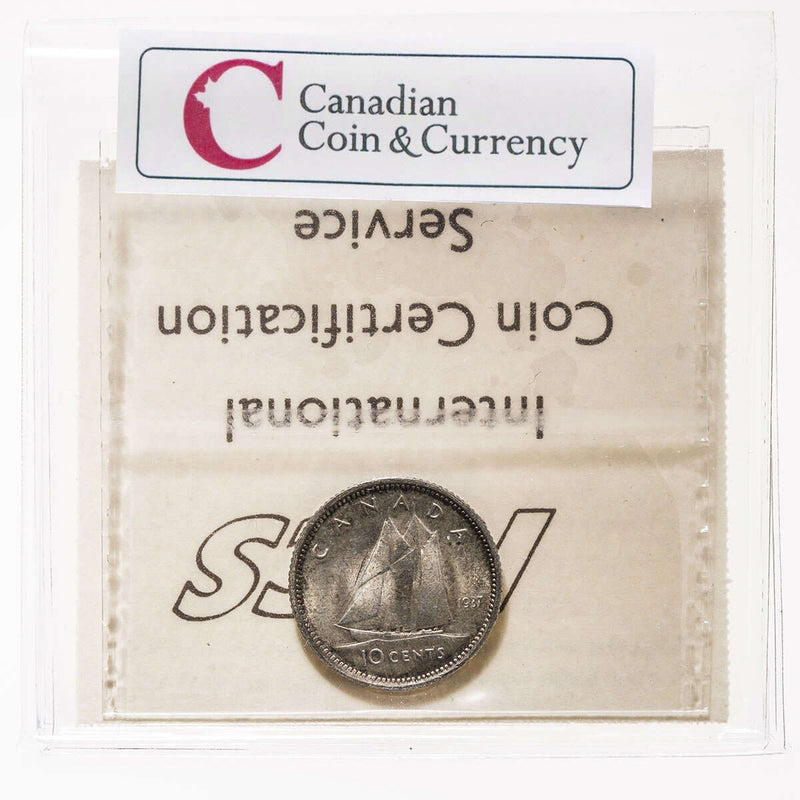 10 cent 1937  ICCS MS-64