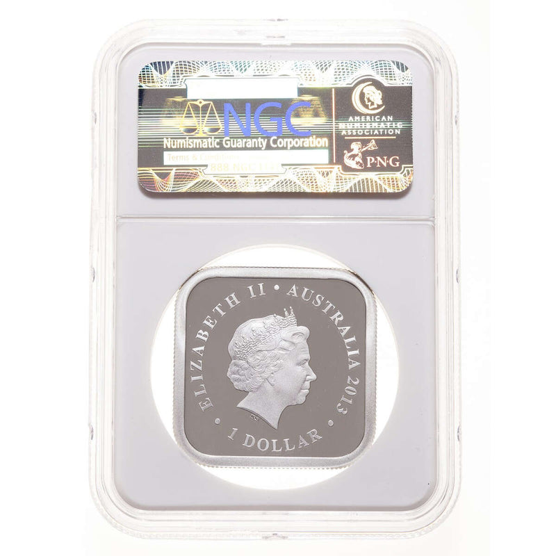 Australia fine silver 1 Dollar Elizabeth II 2013 Summer Season Ultra Cameo NGC PR-69