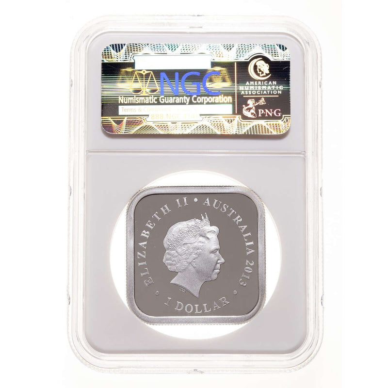 Australia fine silver 1 Dollar Elizabeth II 2013  Autumn Season Ultra Cameo  NGC PR-69