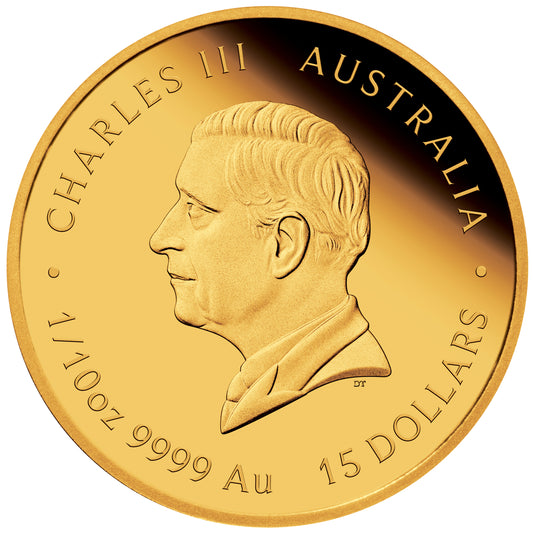 2025 $15 Australian Lunar Series III: Year of the Snake - Pure Gold Coin