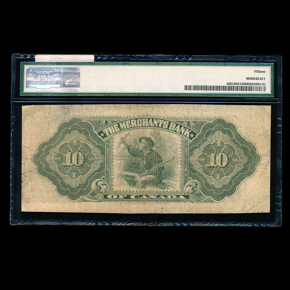 The Merchants Bank of Canada $10 1916  PMG F-15