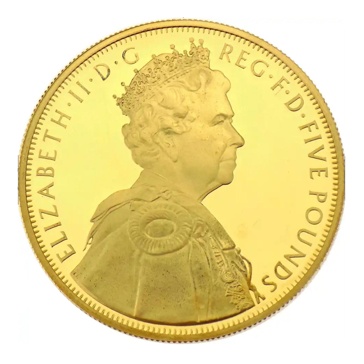 2012 5 Pounds Queen's Diamond Jubilee - Sterling Silver Coin