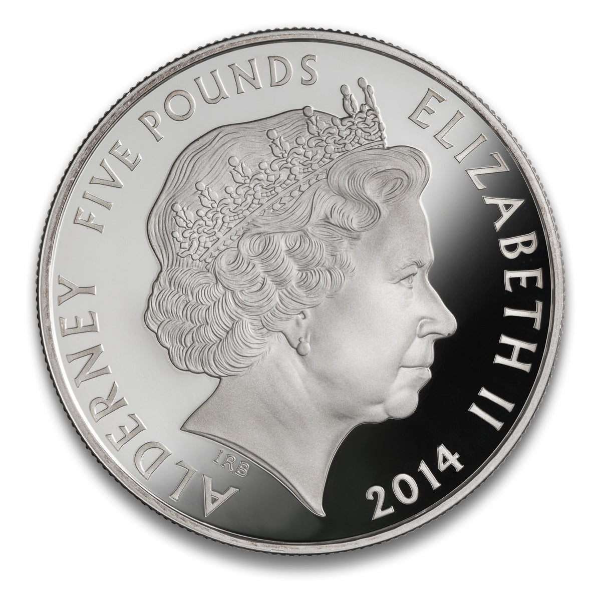 2014 5 Pounds The 70th Anniversary of D-Day - Sterling Silver Coin