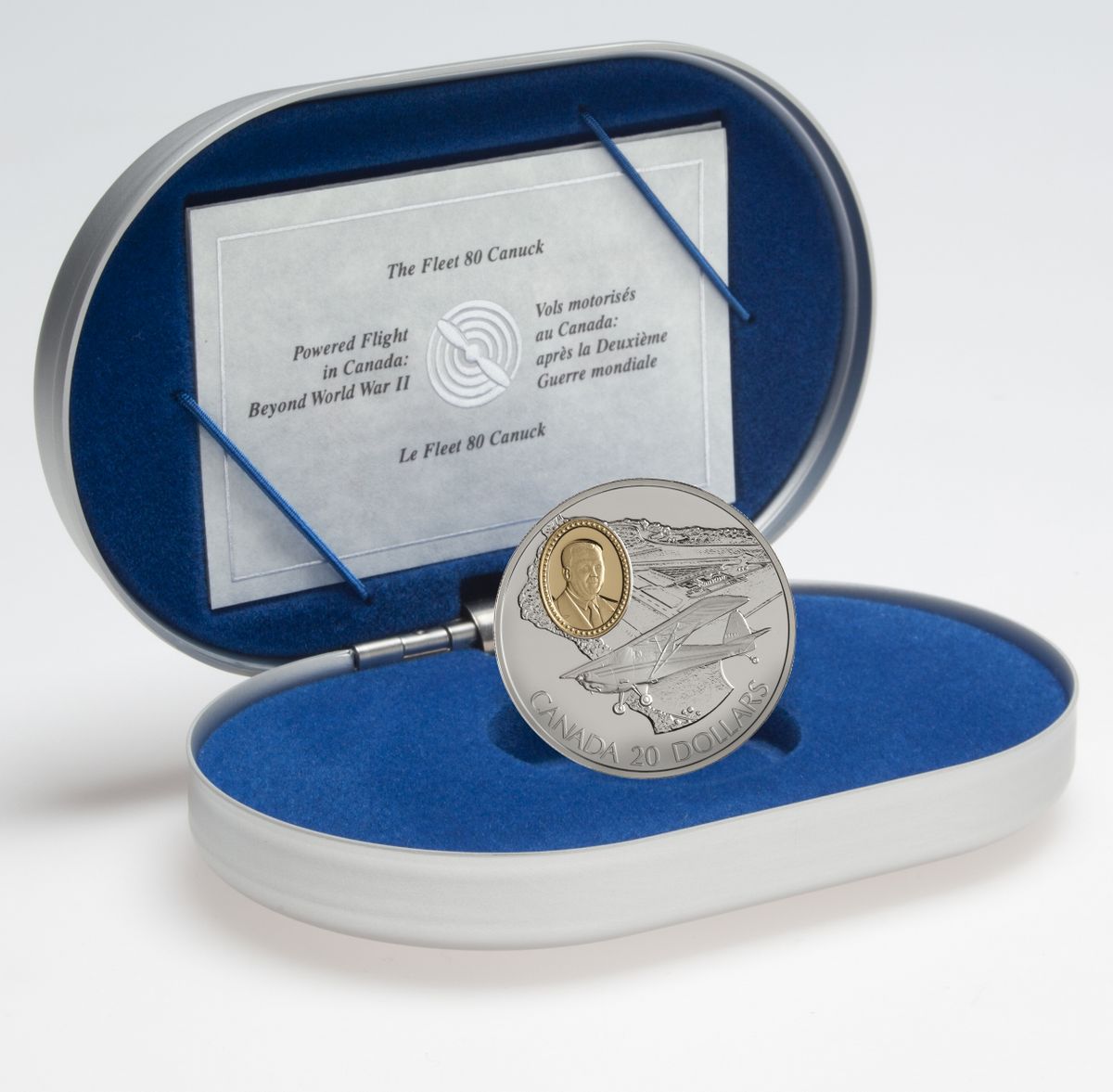 C*送様 1988年製 Lawlee O’Connor 刻印ビスクドール 38c 1995 $20 Aviation Series Two (1) Fleet 80 Canuck - Sterling Silver Coi