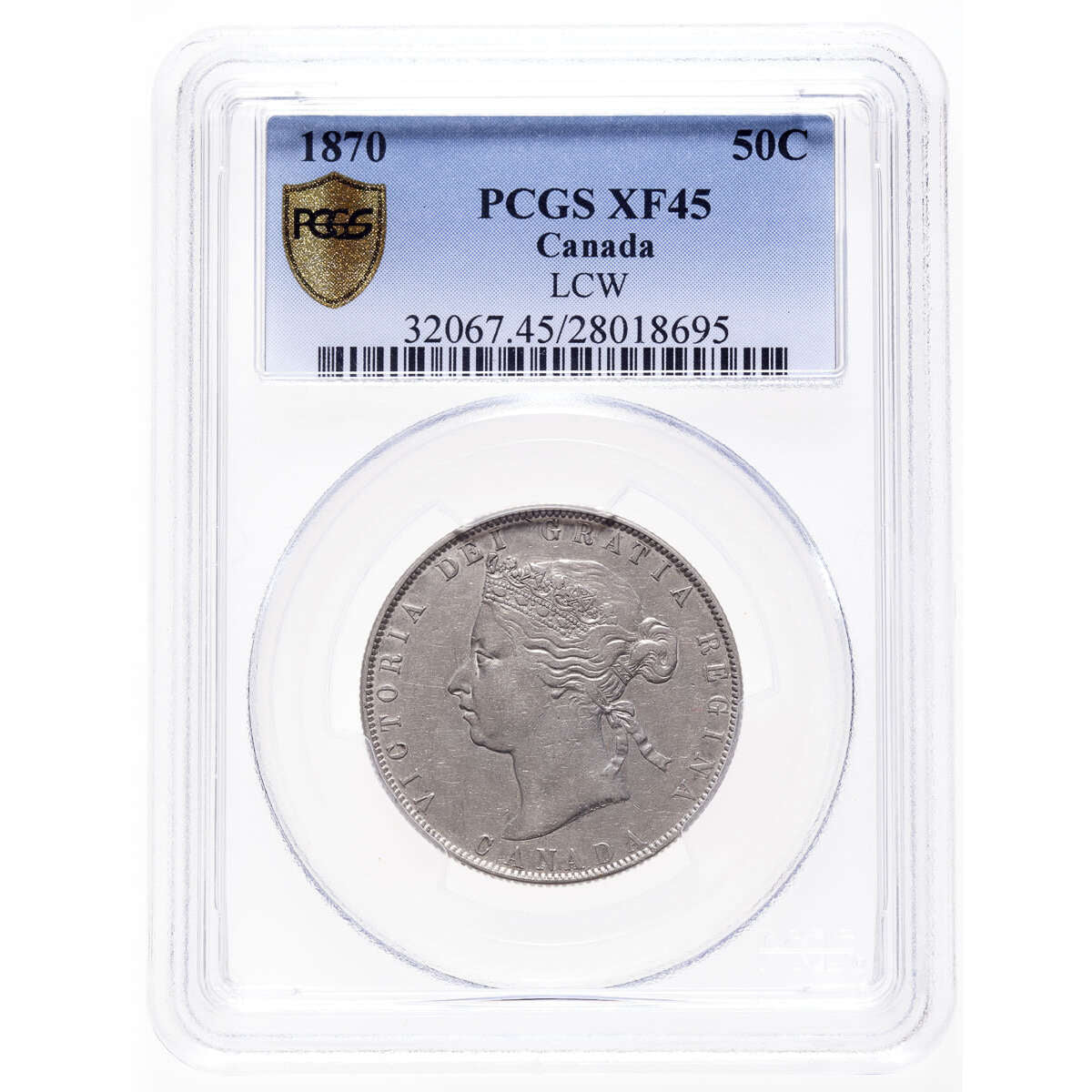 50 cent 1870 LCF PCGS EF-45