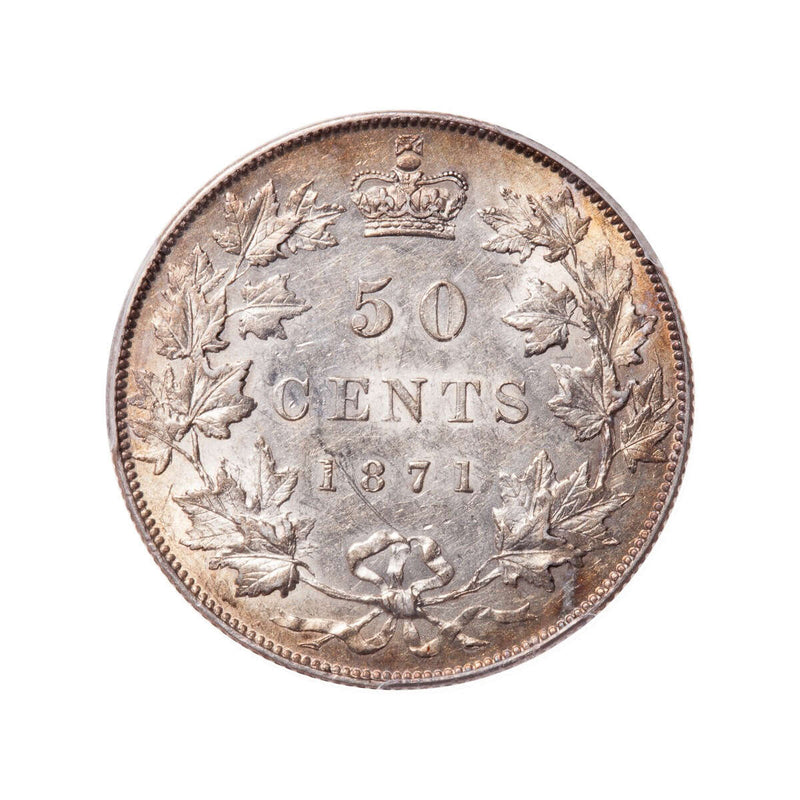 50 cent 1871 Obv 2 PCGS AU-53