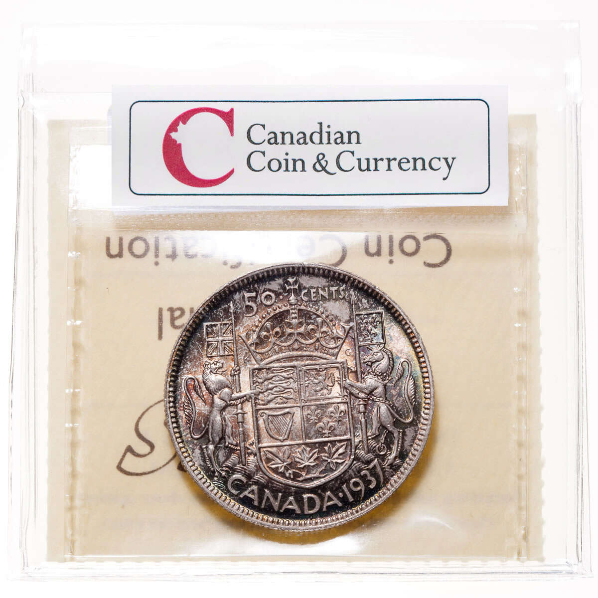 50 cent 1937  ICCS MS-64