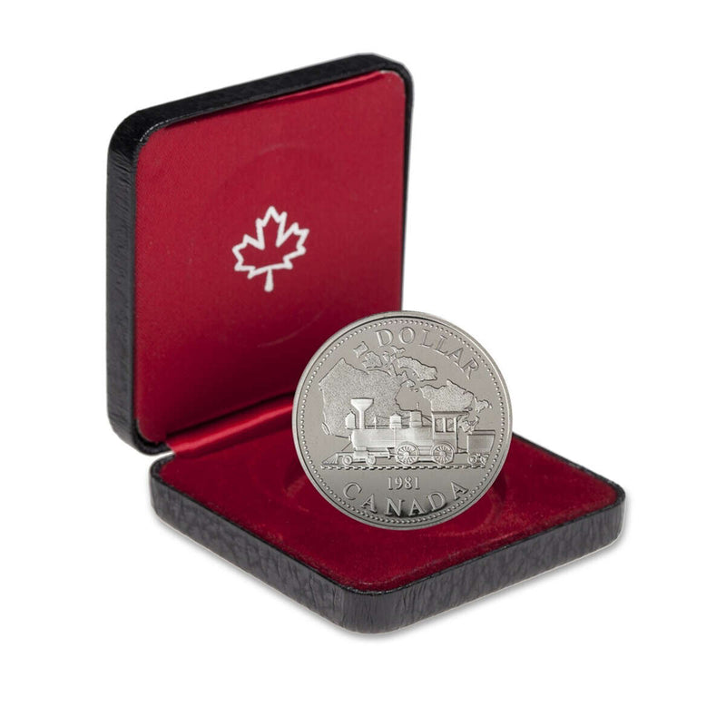 1981 $1 Trans-Canada Railway Centennial - Silver Dollar Proof