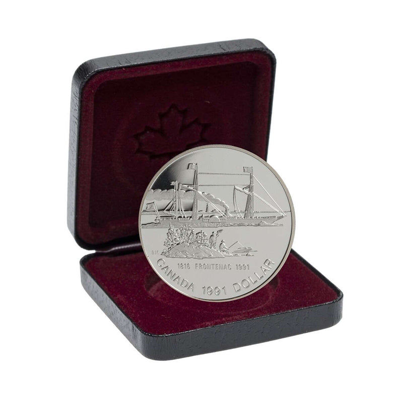 1991 $1 The Frontenac, 175th Anniversary - Silver Dollar Proof