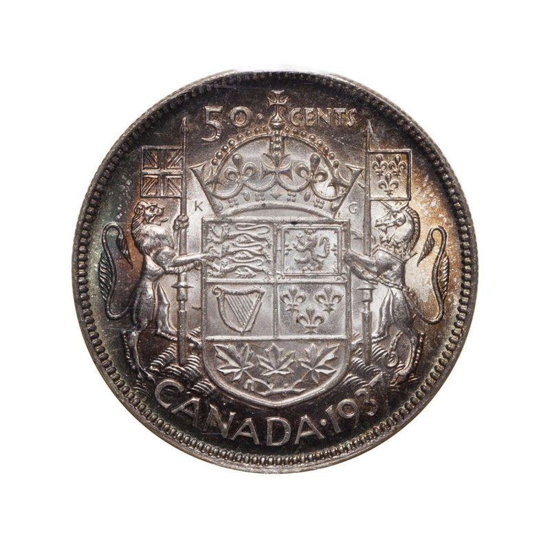 50 cent 1937  ICCS MS-65