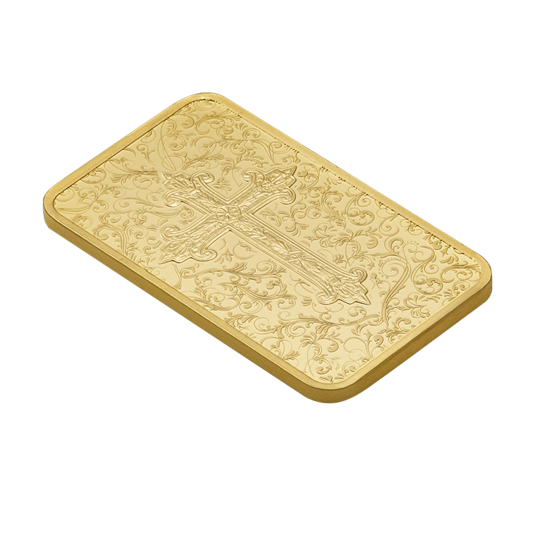 Cross of Christianity - 5g Pure Gold Bar