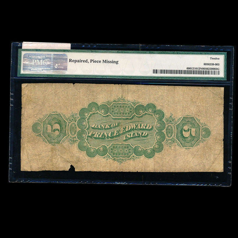 The Bank of Prince Edward Island $5 1872 No Red O/P PMG F-12