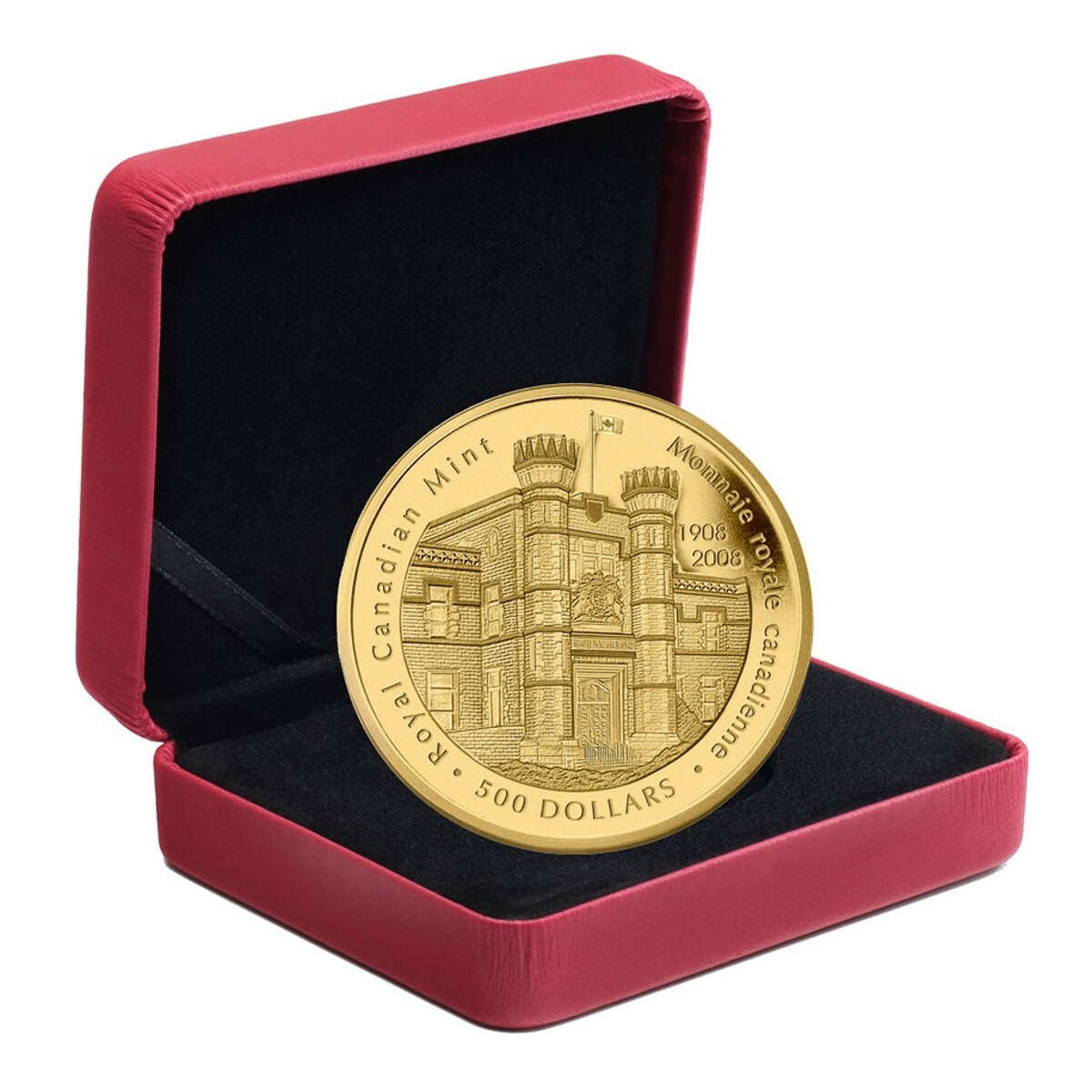 2008 $500 Royal Canadian Mint, 100th Anniversary - 5 oz. Pure Gold Coin