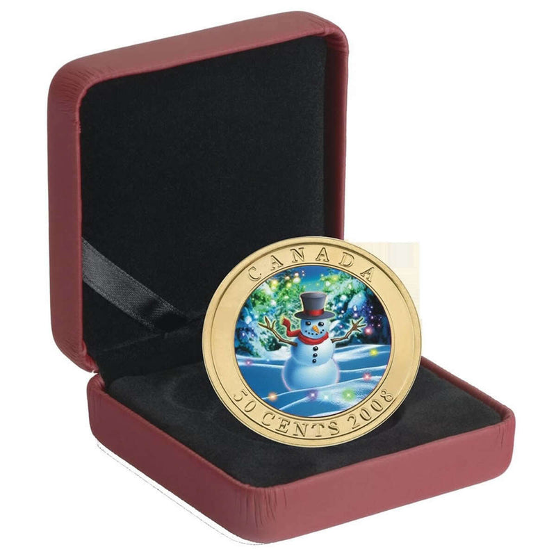 2008 50c Holiday Snowman - Lenticular Coin